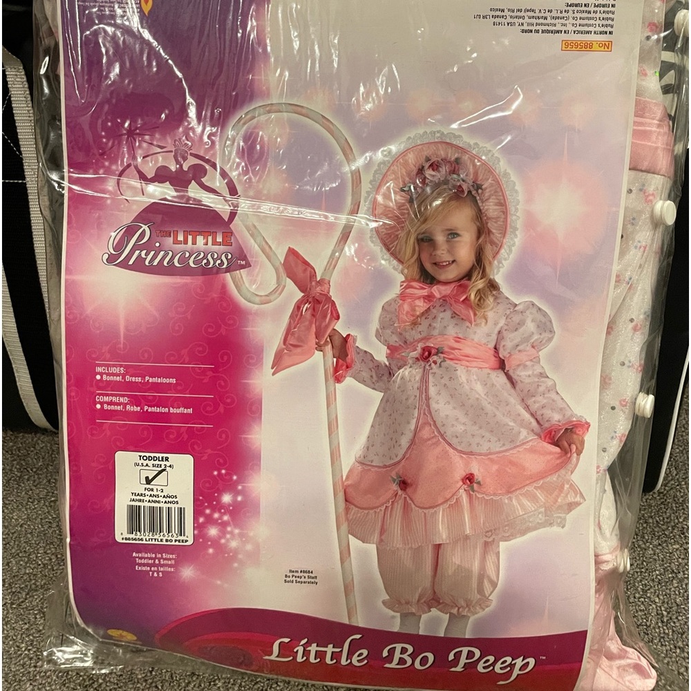 Rubies Little Bo Peep toddler size 2-4 costume